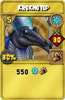 Wizard101 Ice spell card: Krokhotep, Spell ID 16472