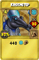 Wizard101 Ice spell card: Krokhotep, Spell ID 16473