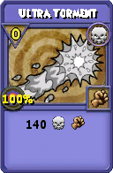 Wizard101 Death spell card: Ultra Torment, Spell ID 16480
