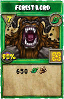 Wizard101 Life spell card: Forest Lord, Spell ID 16486