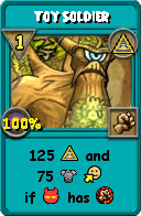 Wizard101 Myth spell card: Toy Soldier, Spell ID 16508