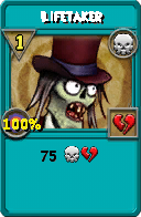 Wizard101 Death spell card: Lifetaker, Spell ID 16511