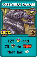 Wizard101 Storm spell card: Collateral Damage, Spell ID 16515