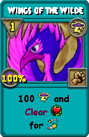 Wizard101 Storm spell card: Wings of the Wilde, Spell ID 16520