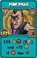 Wizard101 Myth spell card: Punk Phase, Spell ID 16537