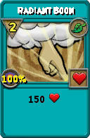 Wizard101 Life spell card: Radiant Boon, Spell ID 16540