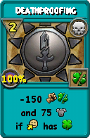 Wizard101 Death spell card: Deathproofing, Spell ID 16543