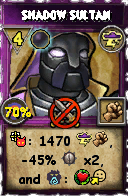 Wizard101 Storm spell card: Shadow Sultan, Spell ID 16564