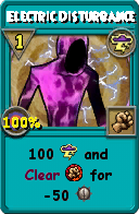 Wizard101 Storm spell card: Electric Disturbance, Spell ID 16567