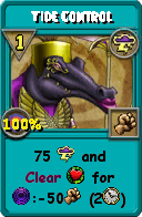Wizard101 Storm spell card: Tide Control, Spell ID 16573