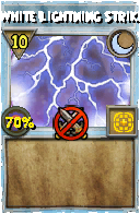 Wizard101 Moon spell card: White Lightning Strike, Spell ID 16579