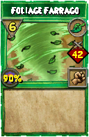 Wizard101 Life spell card: Foliage Farrago, Spell ID 16588