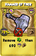 Wizard101 Storm spell card: Hammer of Thor, Spell ID 16593
