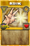Wizard101 Sun spell card: Blessing, Spell ID 16612