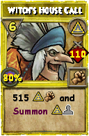 Wizard101 Myth spell card: Witch's House Call, Spell ID 16623