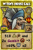 Wizard101 Myth spell card: Witch's House Call, Spell ID 16627