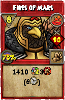 Wizard101 Fire spell card: Fires of Mars, Spell ID 16632