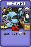 Wizard101 Death spell card: Ship of Fools, Spell ID 16641