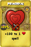 Wizard101 Sun spell card: Primordial, Spell ID 16656