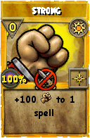 Wizard101 Sun spell card: Strong, Spell ID 16662