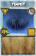 Wizard101 Moon spell card: Tempest, Spell ID 16671