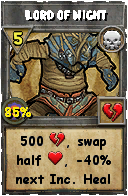 Wizard101 Death spell card: Lord of Night, Spell ID 16678
