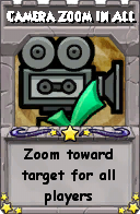 Wizard101 School 16 spell card: Camera Zoom In All, Spell ID 16691
