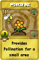 Wizard101 Gardening spell card: Worker Bee, Spell ID 16697