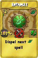 Wizard101 Life spell card: Entangle, Spell ID 16707