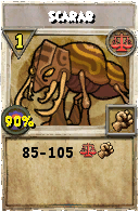 Wizard101 Balance spell card: Scarab, Spell ID 16745