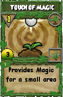 Wizard101 Gardening spell card: Touch of Magic, Spell ID 16765