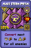 Wizard101 Storm spell card: Mass Storm Prism, Spell ID 16774