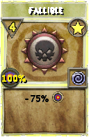 Wizard101 Star spell card: Fallible, Spell ID 16775
