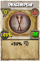 Wizard101 Balance spell card: Dragonspear, Spell ID 16796