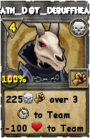Wizard101 Death spell card: BG_Death_DOT_DebuffHeal_4_2, Spell ID 16806
