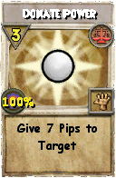 Wizard101 Balance spell card: Donate Power, Spell ID 16822