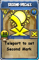 Wizard101 Cantrips spell card: Second Recall, Spell ID 16842