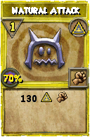 Wizard101 Myth spell card: Natural Attack, Spell ID 16864