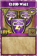Wizard101 Storm spell card: Cloud Wall, Spell ID 16867