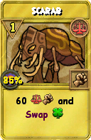 Wizard101 Balance spell card: Scarab, Spell ID 16879
