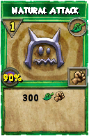 Wizard101 Life spell card: Natural Attack, Spell ID 16907