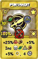 Wizard101 Star spell card: Punishment, Spell ID 16924