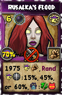 Wizard101 Storm spell card: Rusalka's Flood, Spell ID 16971