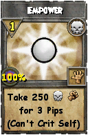 Wizard101 Death spell card: Empower, Spell ID 16998