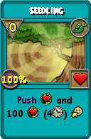 Wizard101 Life spell card: Seedling, Spell ID 16002