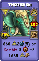 Wizard101 Myth spell card: Trickster Oni, Spell ID 16268