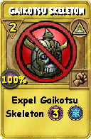 Wizard101 Myth spell card: Gaikotsu Skeleton, Spell ID 16195