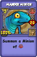 Wizard101 Balance spell card: Mander Minion, Spell ID 16152