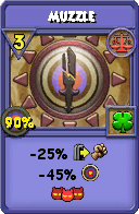 Wizard101 Balance spell card: Muzzle, Spell ID 16137