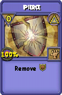 Wizard101 Myth spell card: Pierce, Spell ID 16065